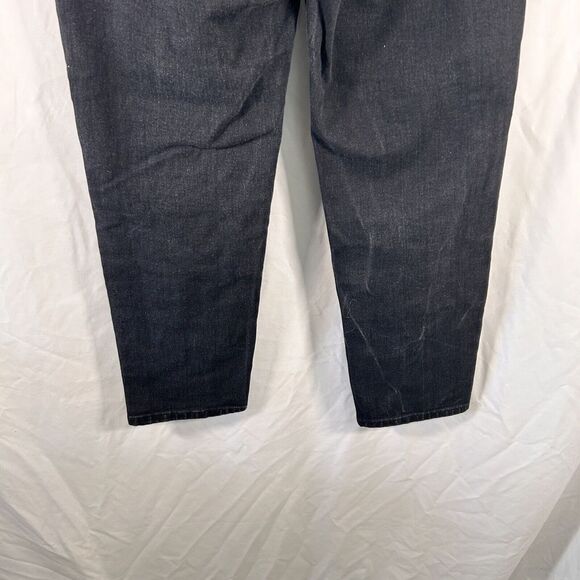 Express Jeans Women's 4 Black Mom Jean Super High Rise Cotton Blend Pockets - Picture 8 of 10